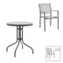 mobilier de gradina Masa Watson-Confidence Un set de 3 metal antracit D60x70 cm