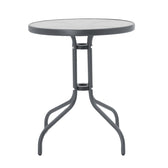 Masa Watson-Confidence Un set de 3 metal, antracit, D60x70 cm, detaliu produs