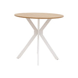 Masa Xuson Natural mdf, alb, D80x75 cm