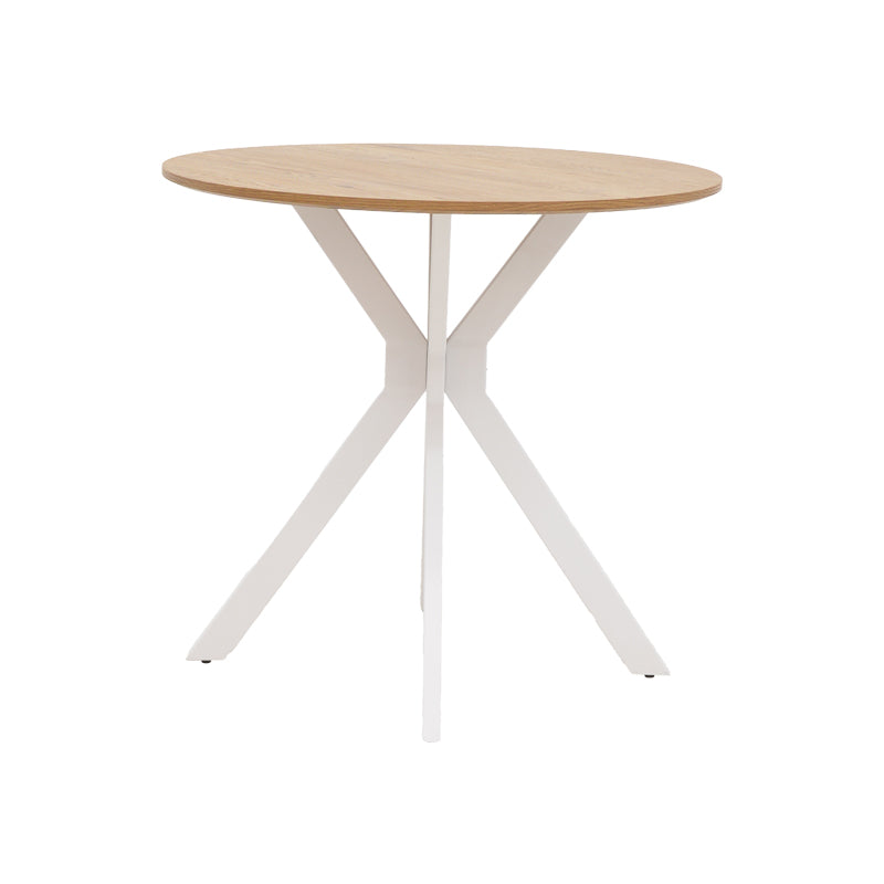 Masa Xuson Natural mdf, alb, D80x75 cm, imagine suplimentara