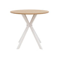 Masa Xuson Natural mdf, alb, D80x75 cm, detaliu produs