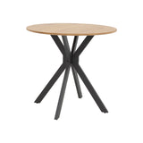 Masa Xuson Natural mdf, negru, D80x75 cm - Natur