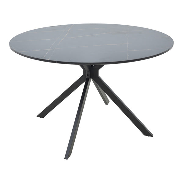 Masa Xuson, Negru, 120x120x75 cm