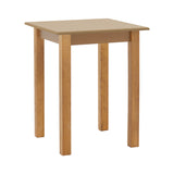 Masa Zolenio din lemn de fag solid cu blat finisaj, nuc, 60x60x76 cm