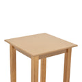 Masa Zolenio din lemn de fag solid cu blat finisaj, nuc, 60x60x76 cm, detaliu produs