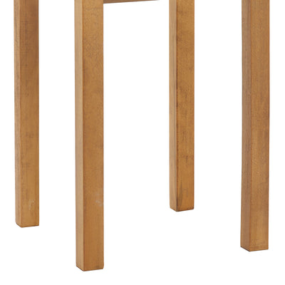 Masa Zolenio din lemn de fag solid cu blat finisaj, nuc, 60x60x76 cm, perspectiva suplimentara