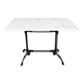 mobilier de gradina Masa Zosal, fonta, Alb-Negru, 110x70x71 cm