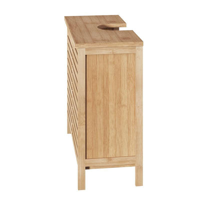 Masca de chiuveta baie Sicela lemn, Natural, 60x28x80 cm, detaliu produs