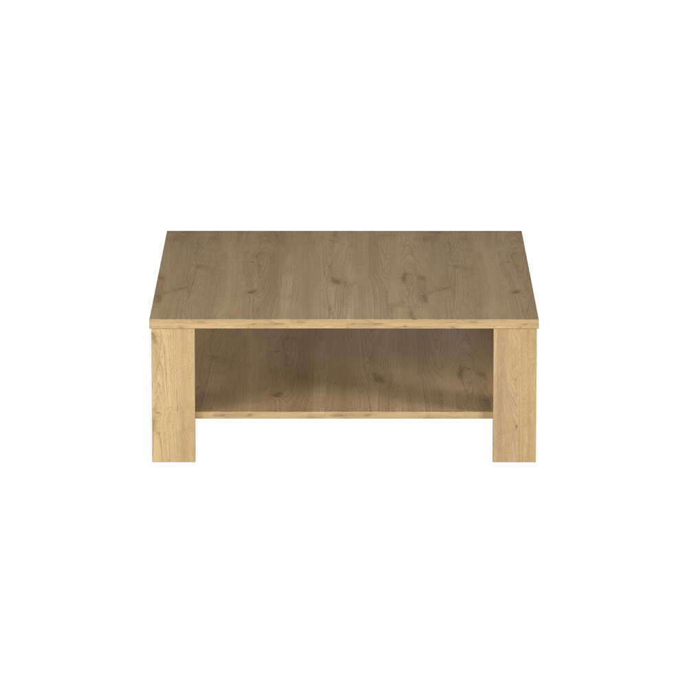 Masuta Cafea Adore New Jersey cu Raft, 90x42x90 cm - Stejar
