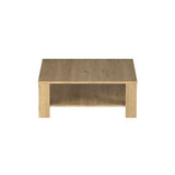 Masuta Cafea Adore New Jersey cu Raft, 90x42x90 cm - Stejar