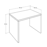 Masuta Cafea Adore New York Office, Natur, 60x43x40 cm
