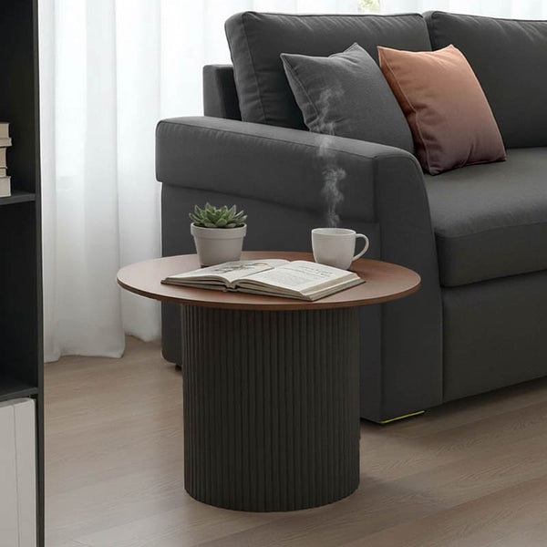 Masuta de cafea Dovel, MDF si metal, D70x45 cm