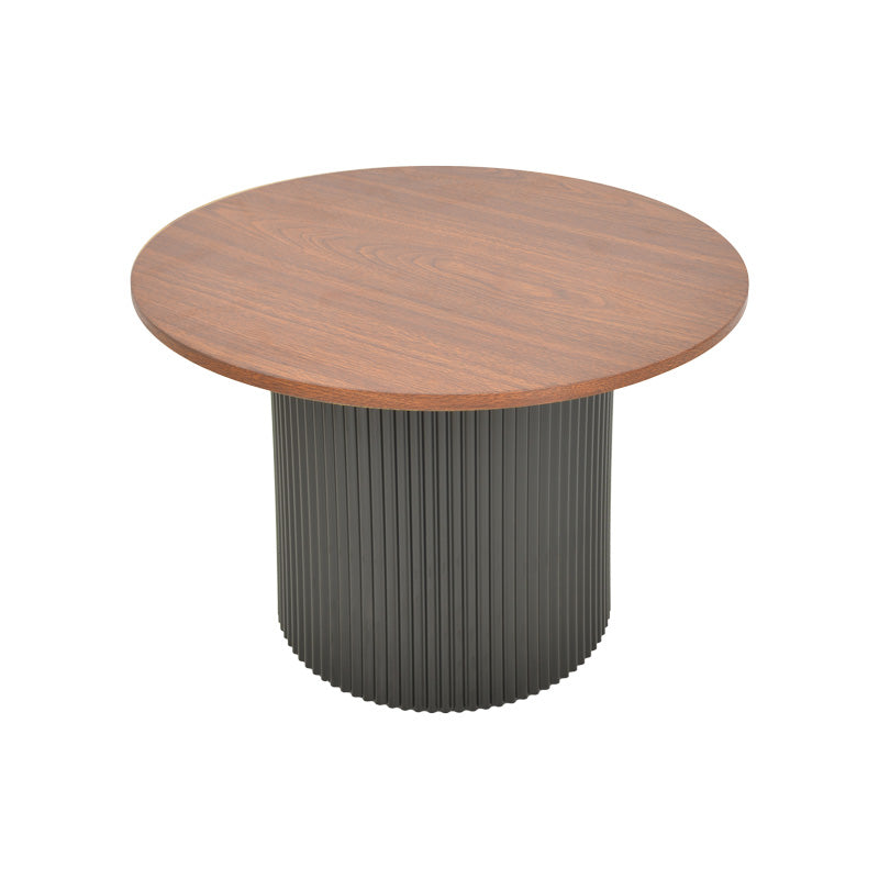 Masuta cafea cu depozitare Dovel, Nuanta, Nuc-Negru, 70x40 cm
