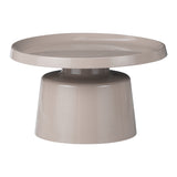 Set 2 mese de cafea Ginoze, Metal, 70x70x40 cm - Bej