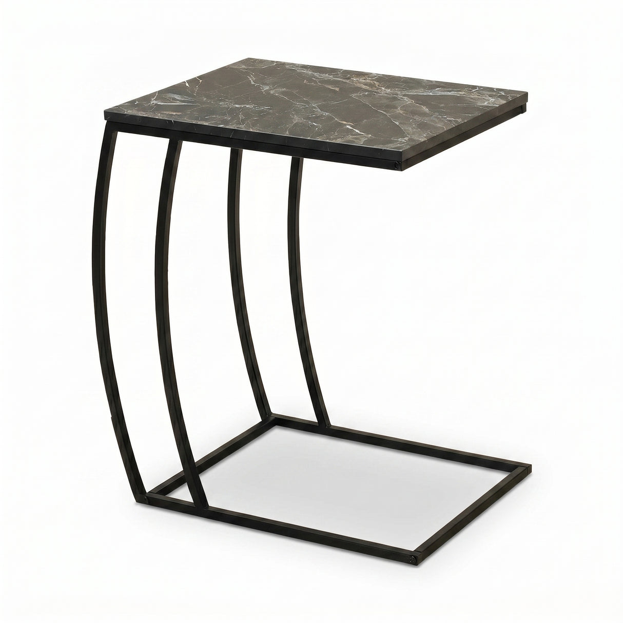 Masuta Cafea Laterala Adore C shape, 50x62x35 cm - Antracit