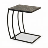 Masuta Cafea Laterala Adore C shape, 50x62x35 cm - Antracit