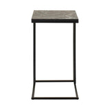 Masuta Cafea Laterala Adore C shape, 50x62x35 cm - Antracit
