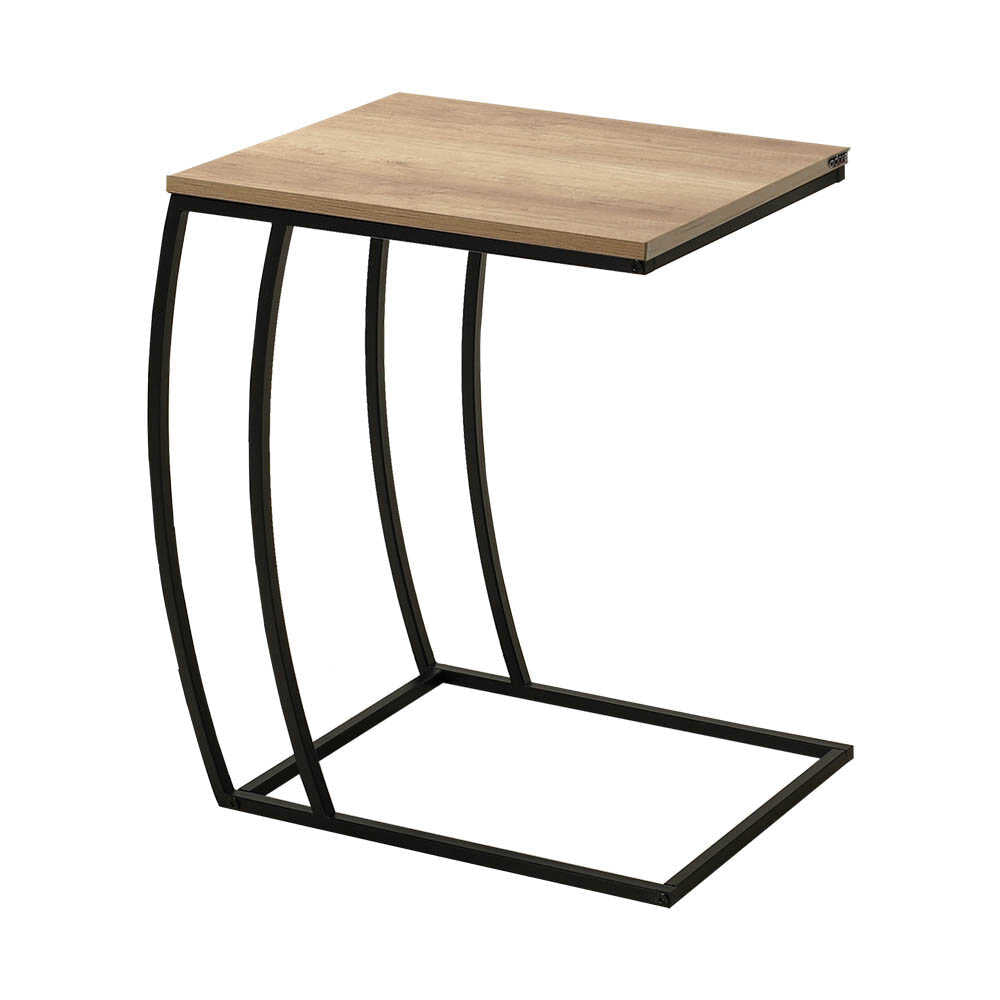 Masuta Cafea Laterala Adore C shape, 50x62x35 cm - Natur