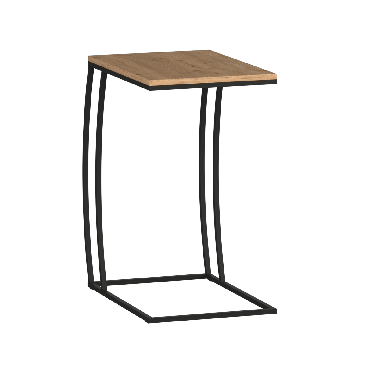 Masuta Cafea Laterala Adore C shape, 50x62x35 cm - Stejar