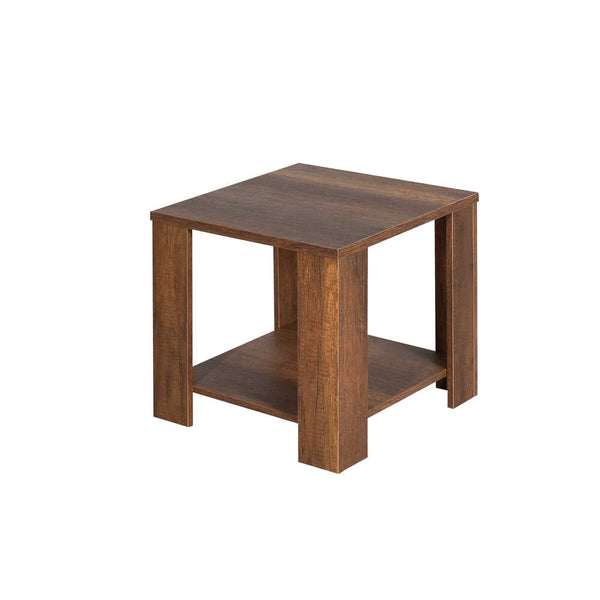 Masuta Cafea Laterala Adore New Line, Maro - Natur - Stejar, 50x48x50 cm