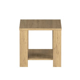 Masuta Cafea Laterala Adore New Line, Maro - Natur - Stejar, 50x48x50 cm - Stejar