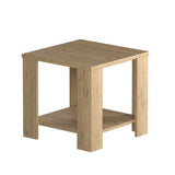 Masuta Cafea Laterala Adore New Line, Maro - Natur - Stejar, 50x48x50 cm - Stejar