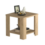 Masuta Cafea Laterala Adore New Line, Maro - Natur - Stejar, 50x48x50 cm - Stejar
