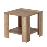 Masuta Cafea Laterala Adore New Line, Maro - Natur - Stejar, 50x48x50 cm - Natur