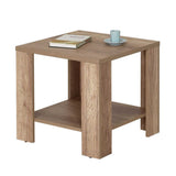 Masuta Cafea Laterala Adore New Line, Maro - Natur - Stejar, 50x48x50 cm - Natur