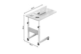 Masuta Cafea Laterala MDF, C shape, Natural - Nuc, 60x85x40 cm - Natural