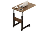 Masuta Cafea Laterala MDF, C shape, Natural - Nuc, 60x85x40 cm - Nuc