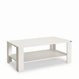 Masuta Cafea Rectangular Adore Living, Alb, 110x42x65 cm