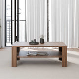 Masuta Cafea Rectangular Adore Living, Alb - Maro, 110x42x65 cm - Maro