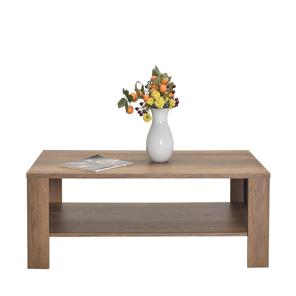 Masuta Cafea Rectangular Adore Living, Alb - Maro, 110x42x65 cm - Maro