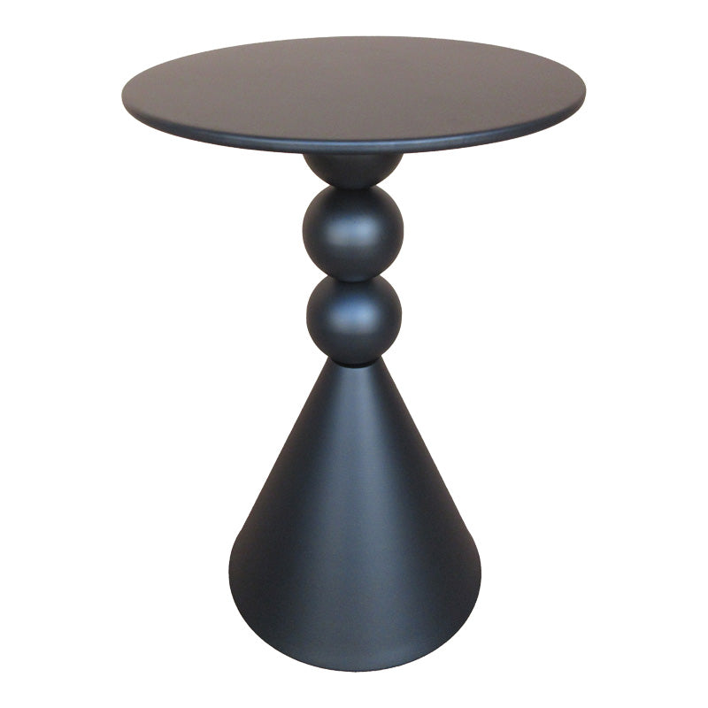 Măsuță auxiliară cu funcție de depozitare Bilane, Metal, Crem, 39x60 cm - Negru