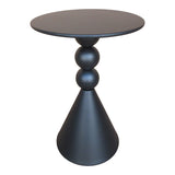 Măsuță auxiliară cu funcție de depozitare Bilane, Metal, Crem, 39x60 cm - Negru