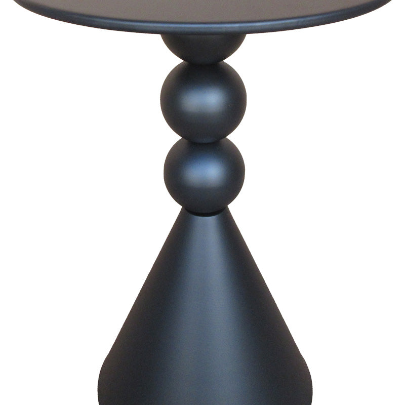 Măsuță auxiliară cu funcție de depozitare Bilane, Metal, Crem, 39x60 cm - Negru