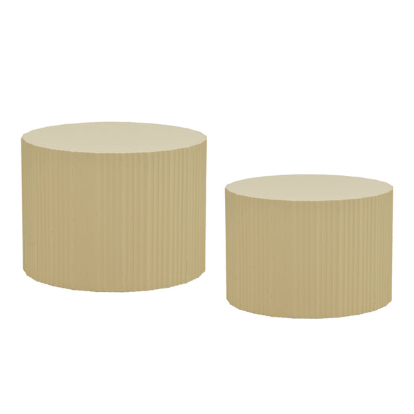 Masuta de cafea 2 pieces coffee tables, Crem