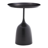 Masuta de cafea AGrile metal, negru, D50x60 cm