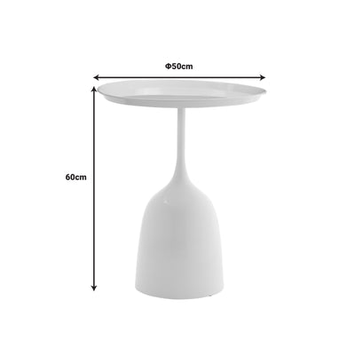 Masuta de cafea AGrile metal, negru, D50x60 cm, perspectiva suplimentara