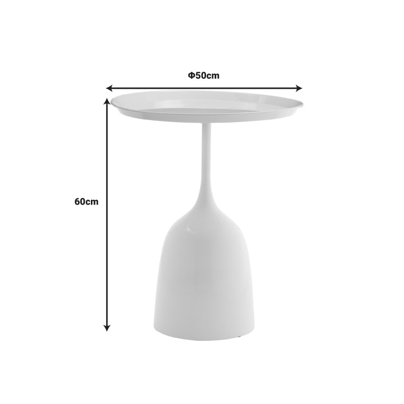 Masuta de cafea AGrile metal, negru, D50x60 cm, perspectiva suplimentara