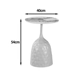 Masuta de cafea Amphora, Aspect marmura, Cappuccino, D40x60 cm