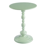 Măsuță auxiliară metalică Anesor, Metal, Crem, 40x52 cm - Verde