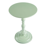 Măsuță auxiliară metalică Anesor, Metal, Crem, 40x52 cm - Verde