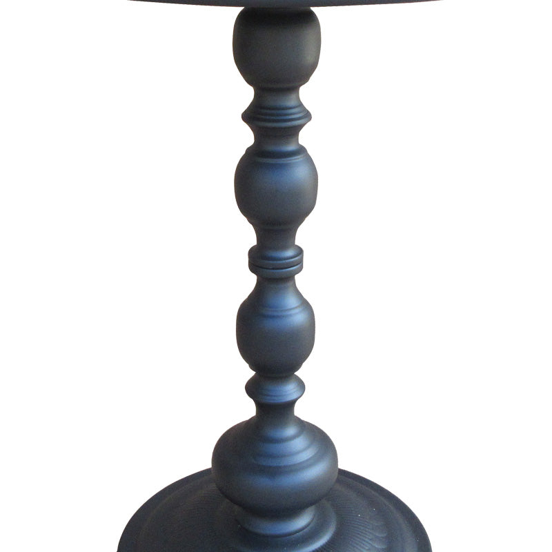 Măsuță auxiliară metalică Anesor, Metal, Crem, 40x52 cm - Negru