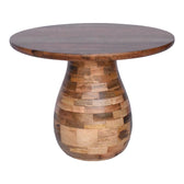 Masuta de cafea Benzano, Natural, D60x45 cm, imagine ambient