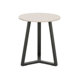 Masuta de cafea Berton, Metal, D45x52 cm - Negru