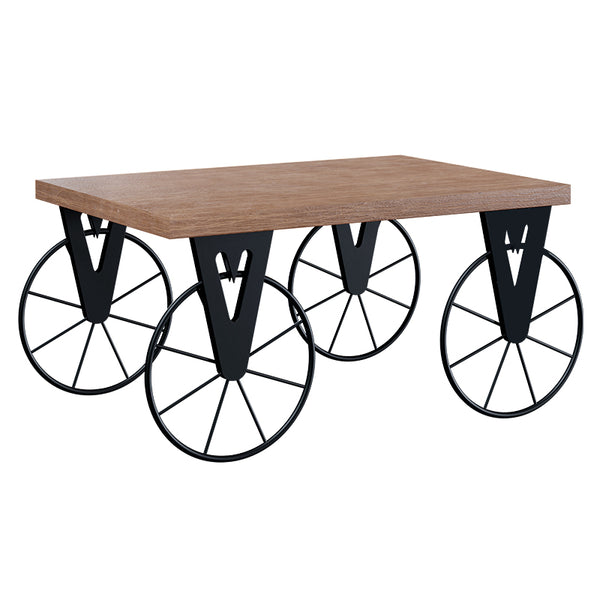 Masuta de cafea Bike a, negru-nuc, 85x55x41 cm