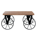 Masuta de cafea Bike a, negru-nuc, 85x55x41 cm, detaliu produs