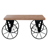 Masuta de cafea Bike a, negru-nuc, 85x55x41 cm